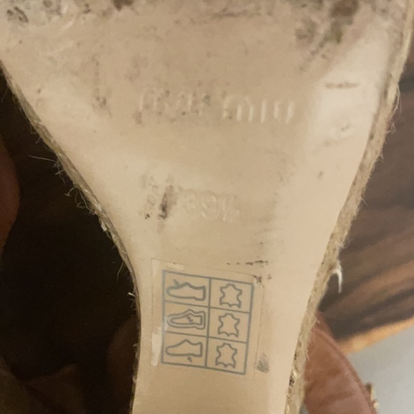 Miu Miu jute platform sandals - Picture 8 of 9